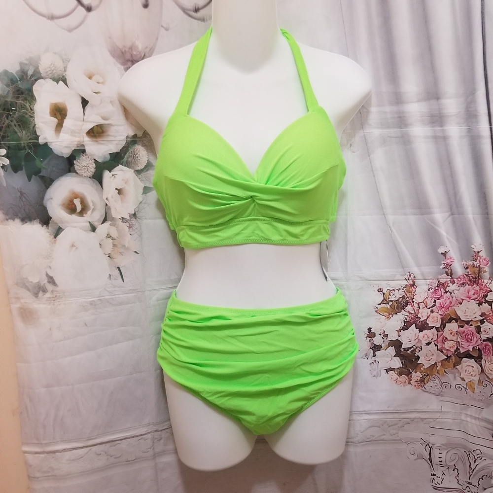 Women Two Piece Bikini Swimsuit Swimwear Beachwear Bathing Bikiki Large - Picture 1 of 9